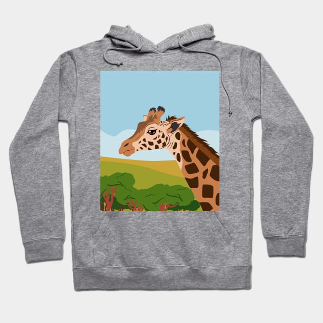 Giraffe Hoodie by SakuraDragon